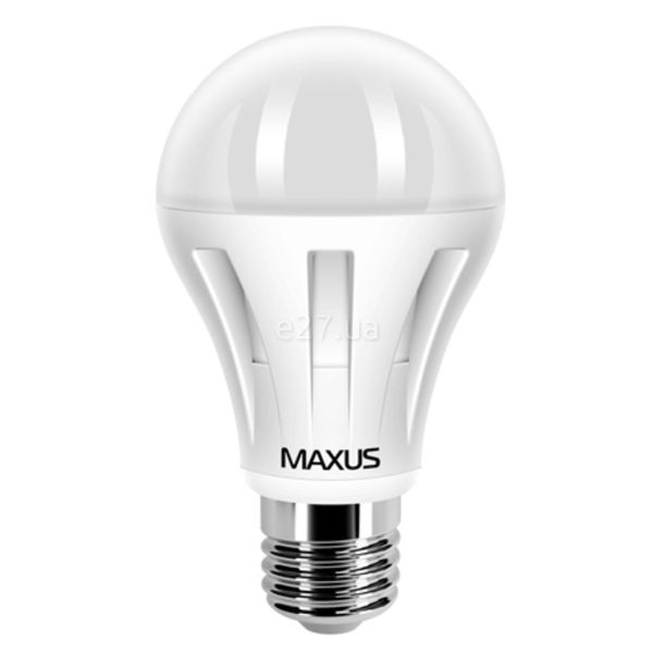 Лампа светодиодная Maxus 1-LED-287 мощностью 10W. Типоразмер — A60 с цоколем E27, температура цвета — 3000K