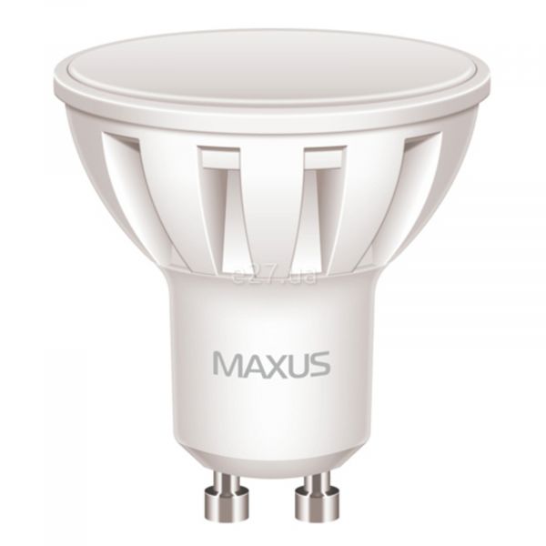 Лампа светодиодная Maxus 1-LED-294 мощностью 5W. Типоразмер — MR16 с цоколем GU10, температура цвета — 4100K