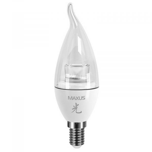 Лампа светодиодная Maxus 1-LED-331 мощностью 4W из серии Sakura. Типоразмер — C37 с цоколем E14, температура цвета — 3000K