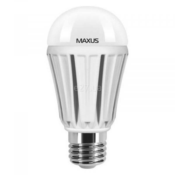 Лампа світлодіодна Maxus 1-LED-335 потужністю 12W. Типорозмір — A60 з цоколем E27, температура кольору — 3000K