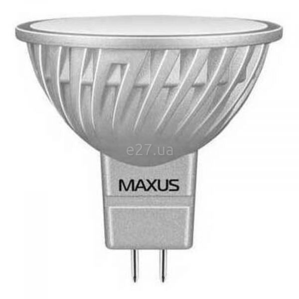 Лампа світлодіодна Maxus 1-LED-344 потужністю 4W. Типорозмір — MR16 з цоколем GU5.3, температура кольору — 4100K