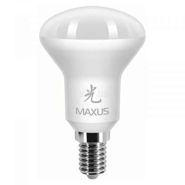 Лампа світлодіодна Maxus 1-LED-361 потужністю 5W з серії Sakura. Типорозмір — R39 з цоколем E14, температура кольору — 3000K