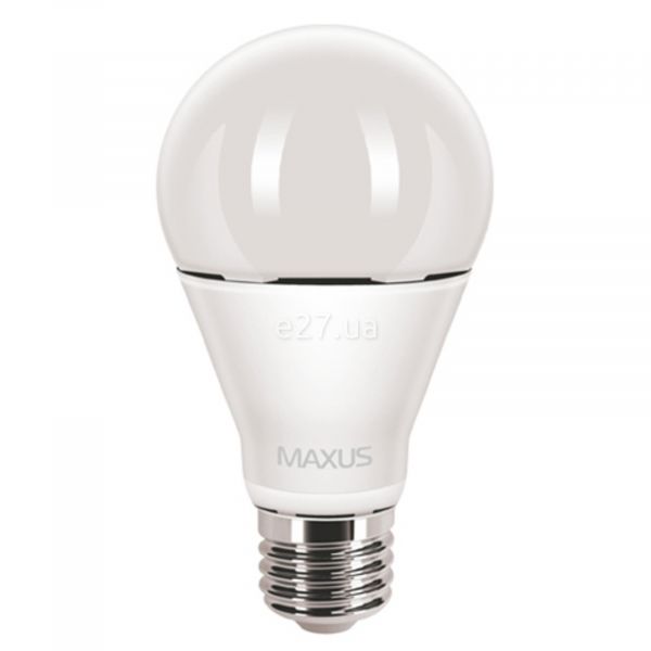 Лампа світлодіодна Maxus 1-LED-377 потужністю 12W. Типорозмір — A65 з цоколем E27, температура кольору — 3000K