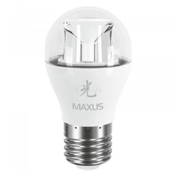 Лампа світлодіодна Maxus 1-LED-436 потужністю 6W з серії Sakura. Типорозмір — G45 з цоколем E27, температура кольору — 5000K