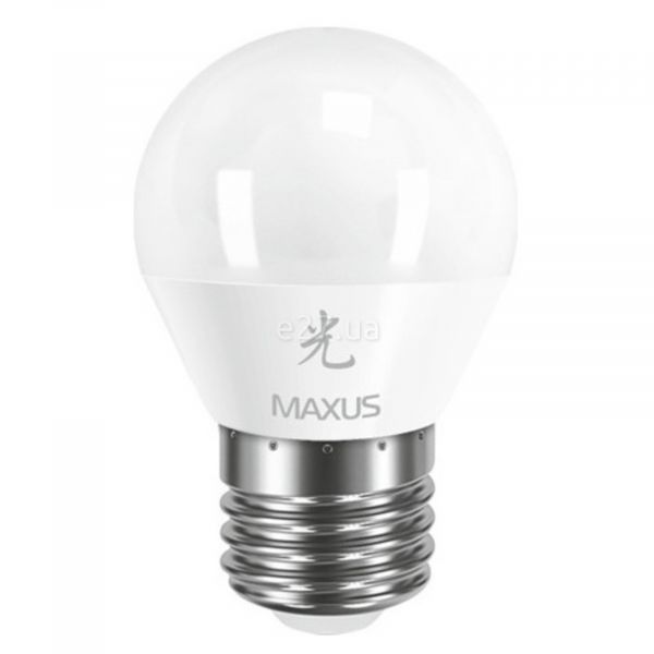 Лампа светодиодная Maxus 1-LED-441 мощностью 5W из серии Sakura. Типоразмер — G45 с цоколем E27, температура цвета — 3000K