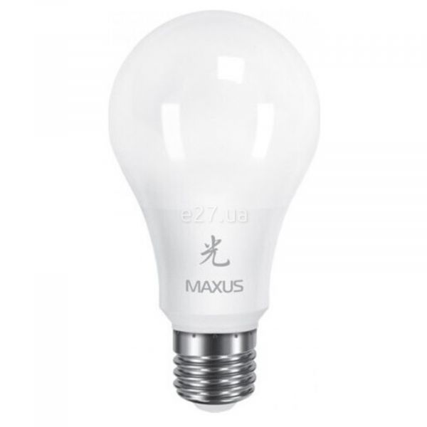 Лампа світлодіодна Maxus 1-LED-461-01 потужністю 12W з серії Sakura. Типорозмір — A65 з цоколем E27, температура кольору — 3000K