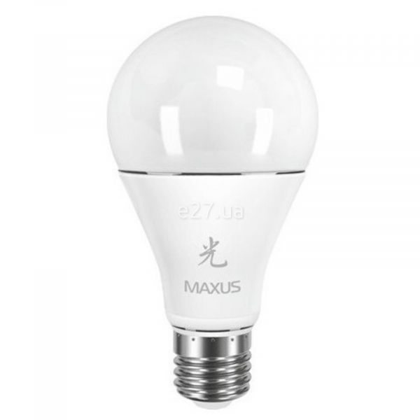 Лампа світлодіодна Maxus 1-LED-462 потужністю 12W з серії Sakura. Типорозмір — A65 з цоколем E27, температура кольору — 4100K