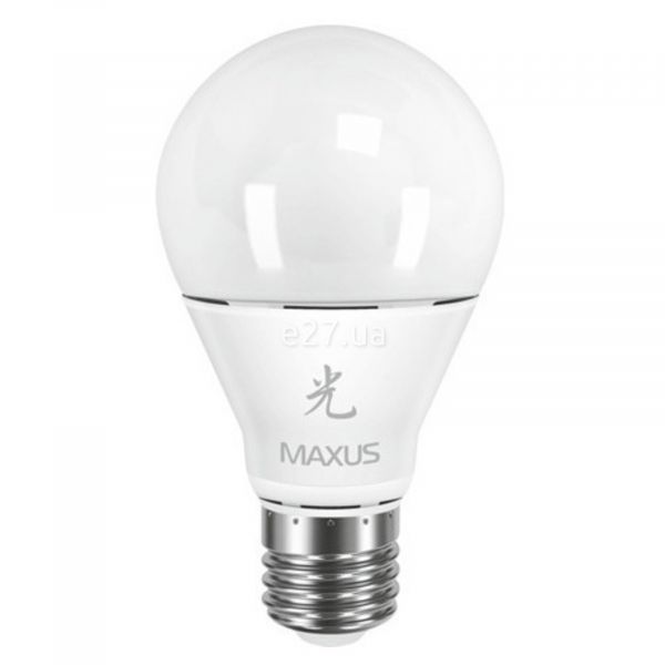 Лампа светодиодная Maxus 1-LED-463 мощностью 10W из серии Sakura. Типоразмер — A60 с цоколем E27, температура цвета — 3000K