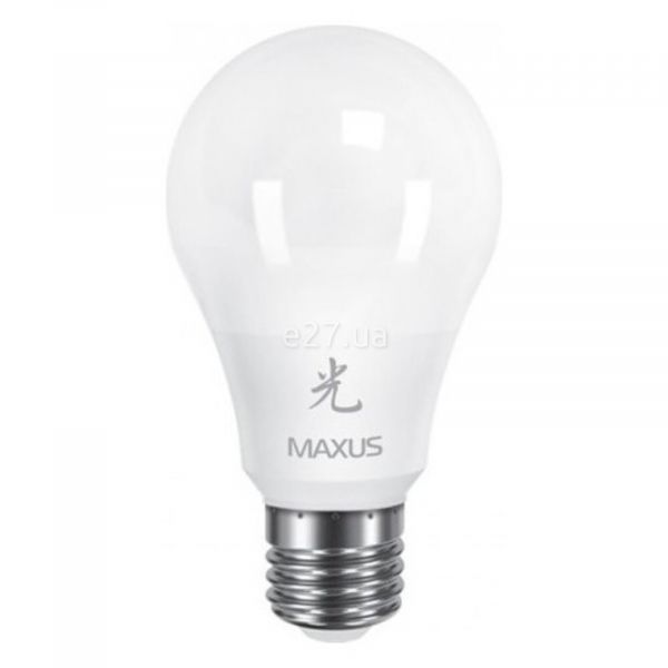 Лампа светодиодная Maxus 1-LED-464-01 мощностью 10W из серии Sakura. Типоразмер — A60 с цоколем E27, температура цвета — 4100K