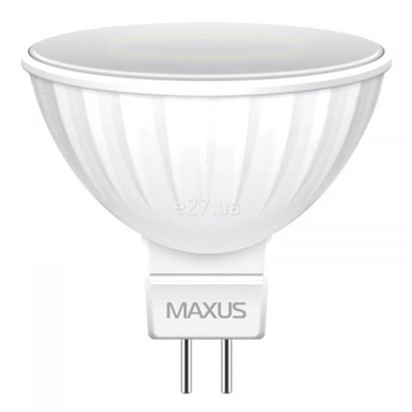 Лампа світлодіодна Maxus 1-LED-514 потужністю 8W. Типорозмір — MR16 з цоколем GU5.3, температура кольору — 4100K