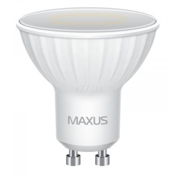 Лампа светодиодная Maxus 1-LED-516 мощностью 5W. Типоразмер — MR16 с цоколем GU10, температура цвета — 4100K