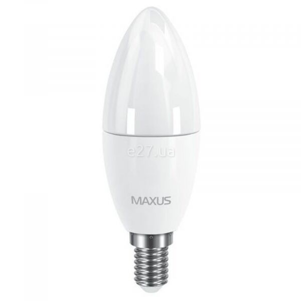 Лампа светодиодная Maxus 1-LED-533-01 мощностью 6W. Типоразмер — C37 с цоколем E14, температура цвета — 3000K