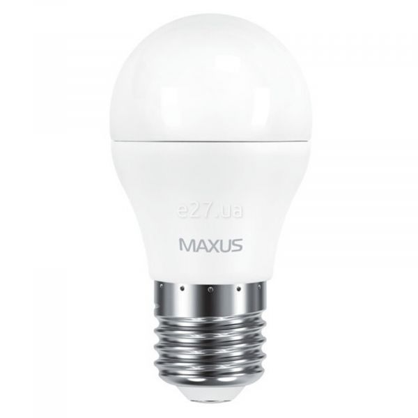 Лампа светодиодная Maxus 1-LED-541 мощностью 6W. Типоразмер — G45 с цоколем E27, температура цвета — 3000K