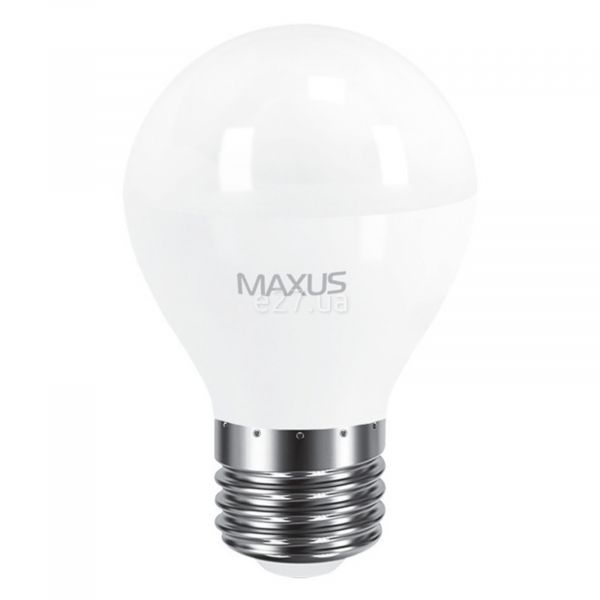 Лампа світлодіодна Maxus 1-LED-5414 потужністю 8W. Типорозмір — G45 з цоколем E27, температура кольору — 4100K