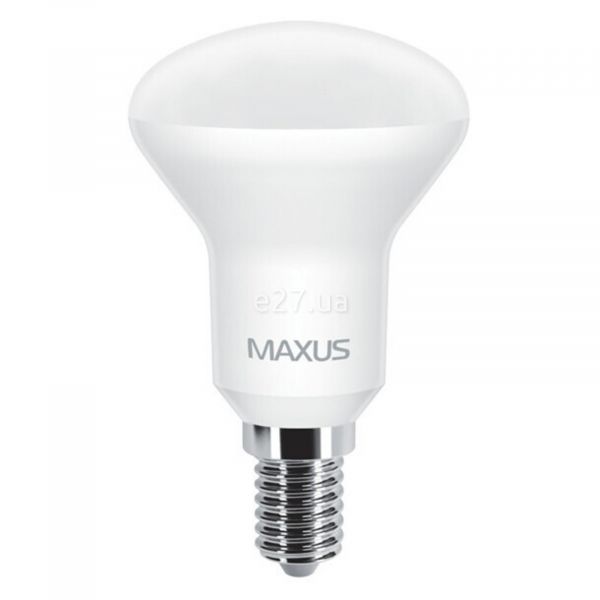 Лампа светодиодная Maxus 1-LED-553 мощностью 5W. Типоразмер — R50 с цоколем E14, температура цвета — 3000K