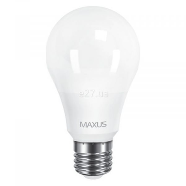 Лампа светодиодная Maxus 1-LED-561-01 мощностью 10W. Типоразмер — A60 с цоколем E27, температура цвета — 3000K