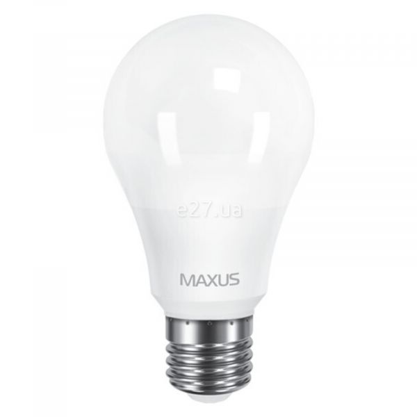 Лампа світлодіодна Maxus 1-LED-561 потужністю 10W. Типорозмір — A60 з цоколем E27, температура кольору — 3000K