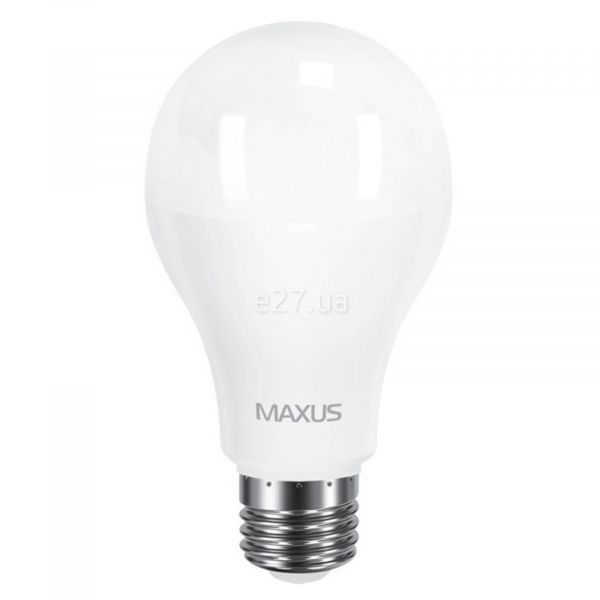 Лампа светодиодная Maxus 1-LED-568 мощностью 15W. Типоразмер — A70 с цоколем E27, температура цвета — 4100K