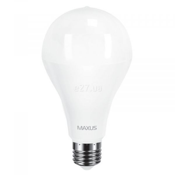 Лампа светодиодная Maxus 1-LED-569 мощностью 20W. Типоразмер — A80 с цоколем E27, температура цвета — 3000K