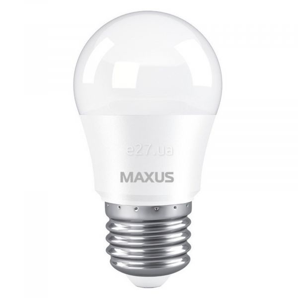 Лампа светодиодная Maxus 1-LED-746 мощностью 7W. Типоразмер — G45 с цоколем E27, температура цвета — 4100K