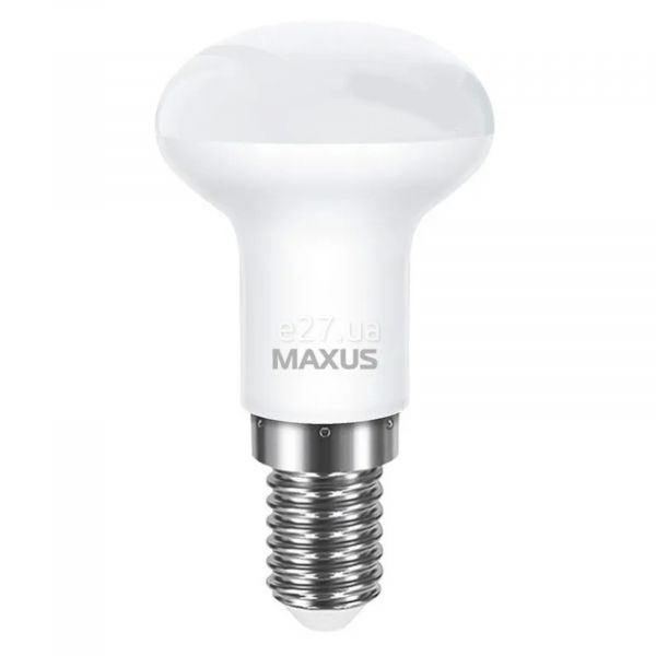 Лампа светодиодная Maxus 1-LED-754 мощностью 3.5W. Типоразмер — R39 с цоколем E14, температура цвета — 4100K