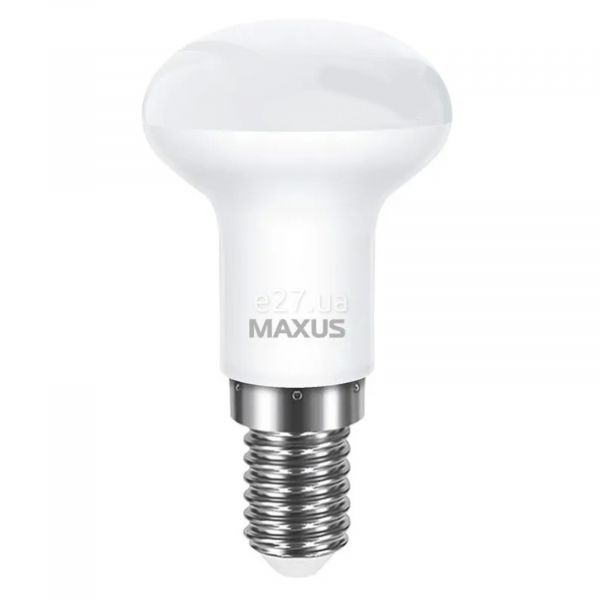 Лампа світлодіодна Maxus 1-LED-754 потужністю 3.5W. Типорозмір — R39 з цоколем E14, температура кольору — 4100K