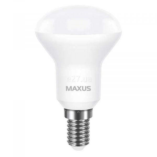 Лампа світлодіодна Maxus 1-LED-756 потужністю 6W. Типорозмір — R50 з цоколем E14, температура кольору — 4100K