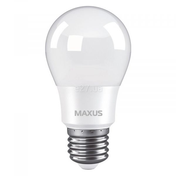 Лампа світлодіодна Maxus 1-LED-773 потужністю 8W. Типорозмір — A55 з цоколем E27, температура кольору — 3000K