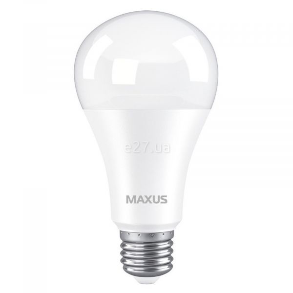 Лампа светодиодная Maxus 1-LED-781 мощностью 15W. Типоразмер — A70 с цоколем E27, температура цвета — 3000K