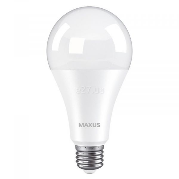 Лампа светодиодная Maxus 1-LED-783 мощностью 18W. Типоразмер — A80 с цоколем E27, температура цвета — 3000K