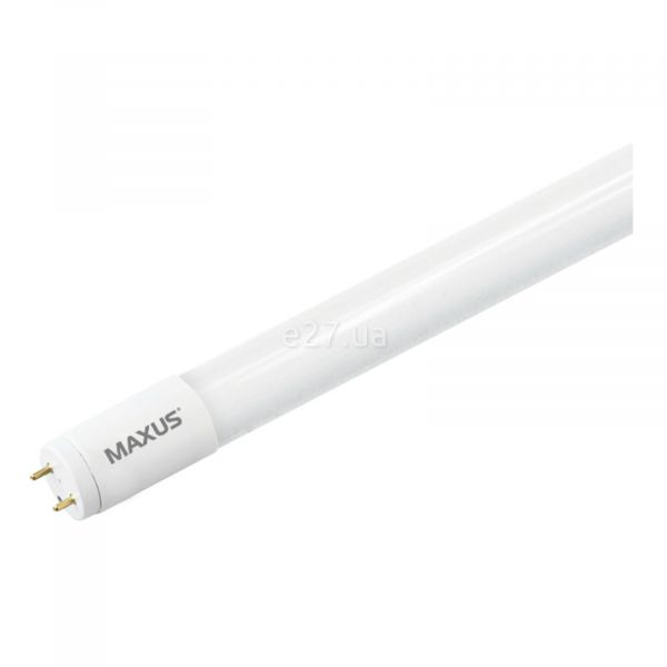 Лампа світлодіодна Maxus 1-LED-T8-060M-0860-06 потужністю 8W. Типорозмір — T8 з цоколем G13, температура кольору — 6000K