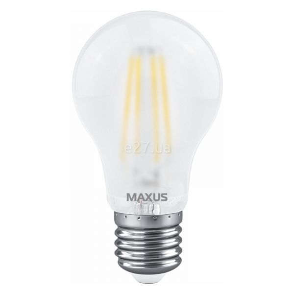 Лампа светодиодная Maxus 1-MFM-762 мощностью 8W из серии Filament. Типоразмер — A60 с цоколем E27, температура цвета — 4100K