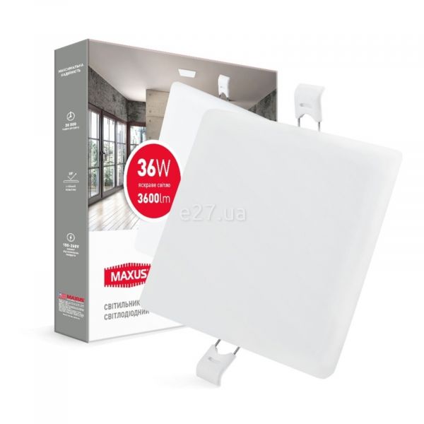 Точечный светильник Maxus 1-MSP-3641-S Slim Panel Edge