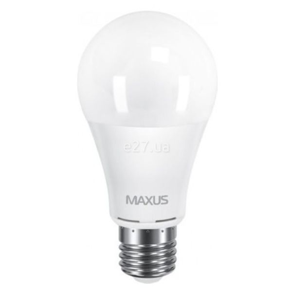 Лампа светодиодная Maxus 2-LED-145 мощностью 10W. Типоразмер — A60 с цоколем E27, температура цвета — 3000K. В наборе 2шт.