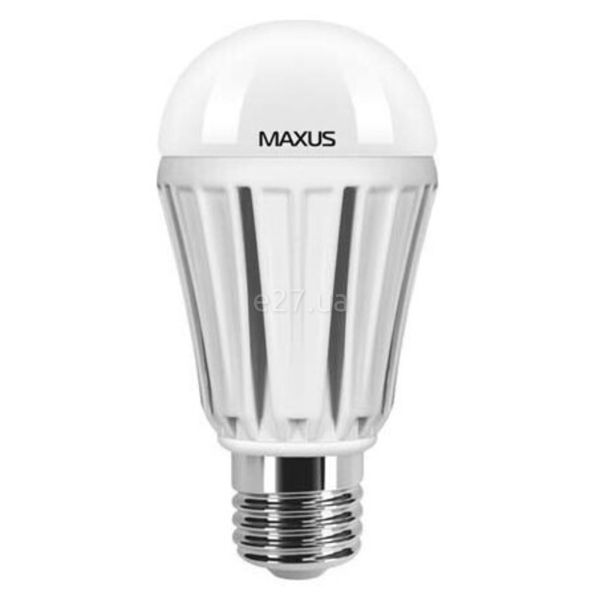 Лампа світлодіодна Maxus 2-LED-335 потужністю 12W. Типорозмір — A60 з цоколем E27, температура кольору — 3000K. У наборі 2шт.