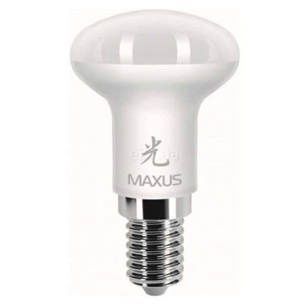 Лампа світлодіодна Maxus 2-LED-359 потужністю 3.5W з серії Sakura. Типорозмір — R39 з цоколем E14, температура кольору — 3000K. У наборі 2шт.