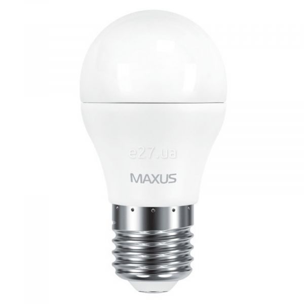 Лампа світлодіодна Maxus 2-LED-541 потужністю 6W. Типорозмір — G45 з цоколем E27, температура кольору — 3000K. У наборі 2шт.