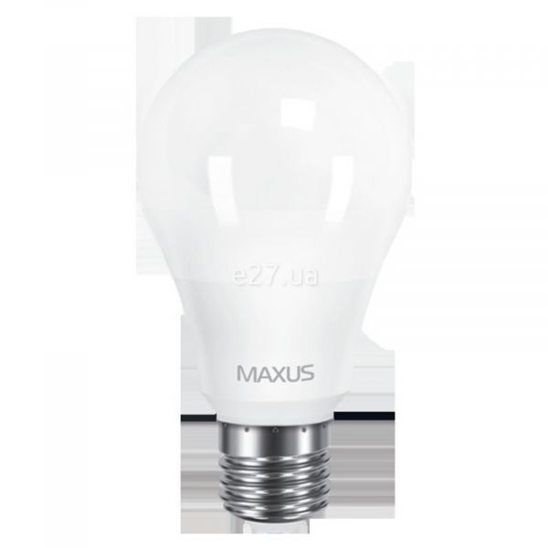 Лампа світлодіодна Maxus 2-LED-561-P потужністю 10W. Типорозмір — A60 з цоколем E27, температура кольору — 3000K. У наборі 2шт.
