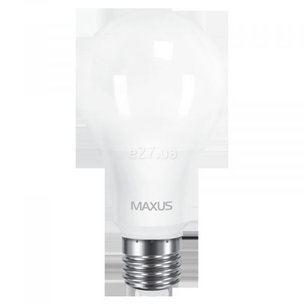 Лампа світлодіодна Maxus 2-LED-563-P потужністю 12W. Типорозмір — A65 з цоколем E27, температура кольору — 3000K. У наборі 2шт.