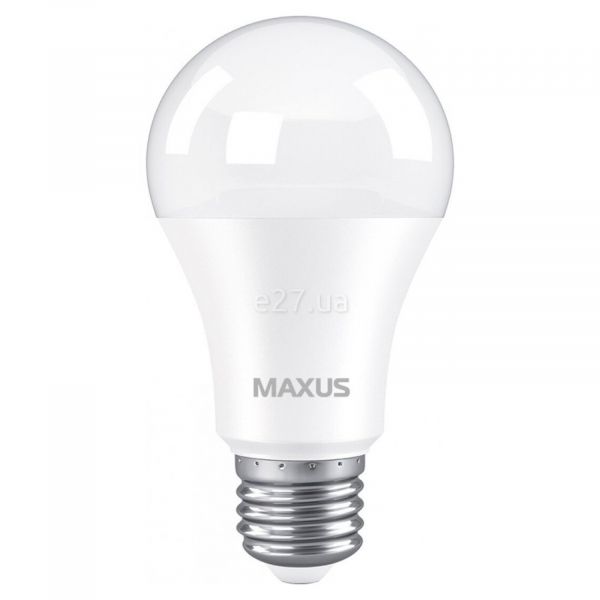 Лампа светодиодная Maxus 2-LED-776 мощностью 10W. Типоразмер — A60 с цоколем E27, температура цвета — 4100K. В наборе 2шт.