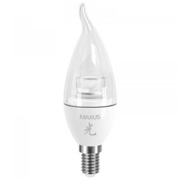 Лампа светодиодная Maxus 4-LED-331 мощностью 4W из серии Sakura. Типоразмер — C37 с цоколем E14, температура цвета — 3000K. В наборе 4шт.