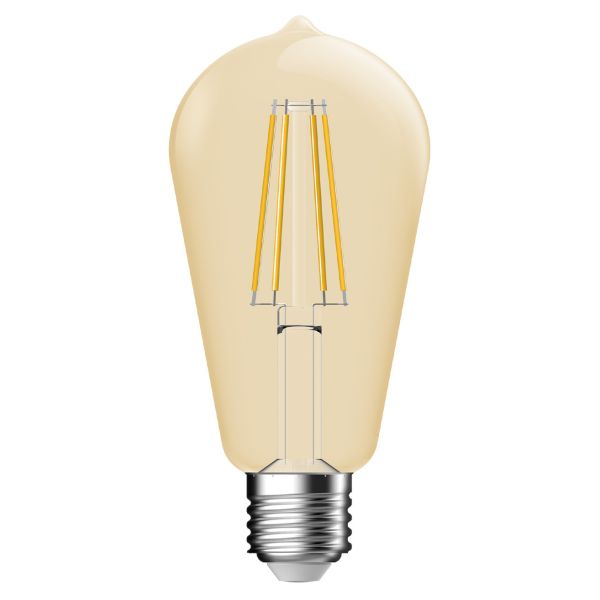 Лампа светодиодная  диммируемая Nordlux 2680112727 мощностью W из серии Deco E27. Типоразмер — ST64 с цоколем E27, температура цвета — 2500K