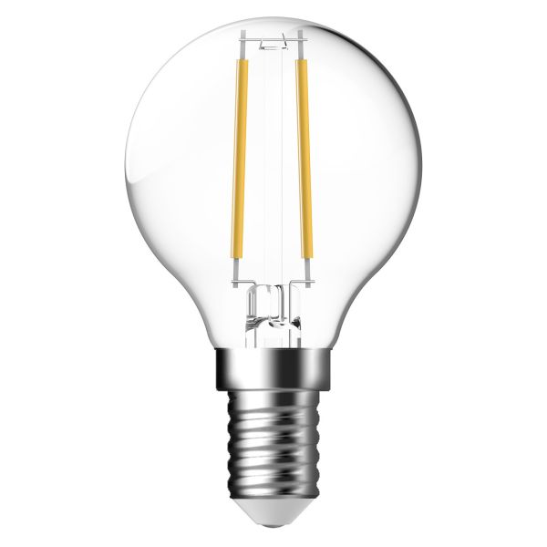 Лампа светодиодная диммируемая Nordlux 5212013721 мощностью W из серии Energetic. Типоразмер — G45 с цоколем E14, температура цвета — 2700K