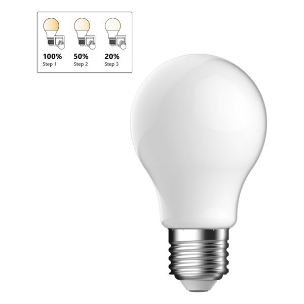 Лампа светодиодная Nordlux 5251000121 мощностью W из серии Energetic. Типоразмер — A60 с цоколем E27, температура цвета — 2700K