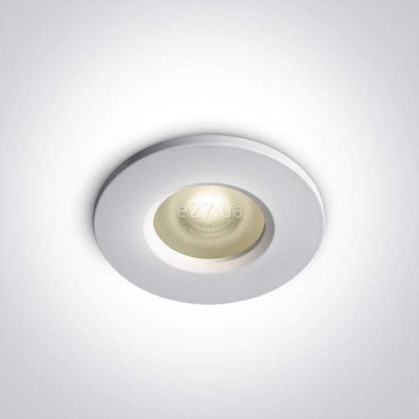 Точковий світильник One Light 10105R1P/W The Bathroom Range IP65 Aluminium