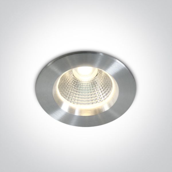 Точковий світильник One Light 10105W/AL/W The COB Bathroom IP44 Range Aluminium