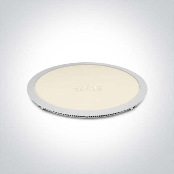 Стельовий світильник One Light 10140F/W/W The 40-48W Round Recessed Panels Die Cast