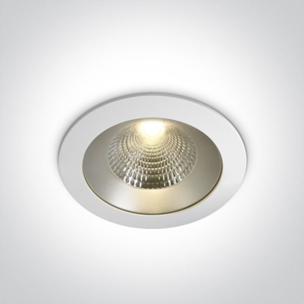 Потолочный светильник One Light 10140P/W/W Round Downlights