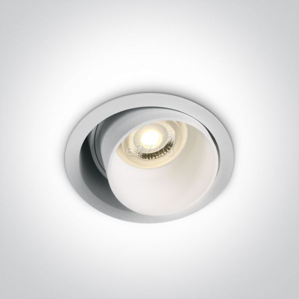 Точковий світильник One Light 11105D8/W The Dark Light Tube Range Aluminium