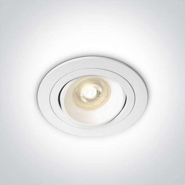 Точковий світильник One Light 11105UB/W Round Retro Range GU10 Aluminium